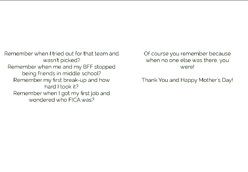 Mother's Day-Always There