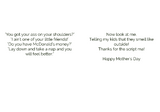 Mother's Day-Thanks For the Script