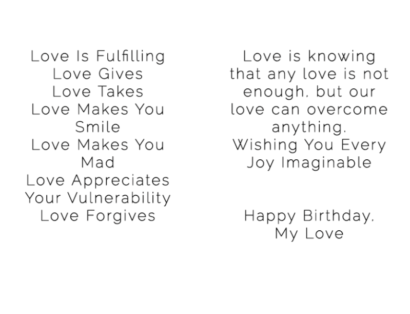 Happy Birthday "The Truth About Love"