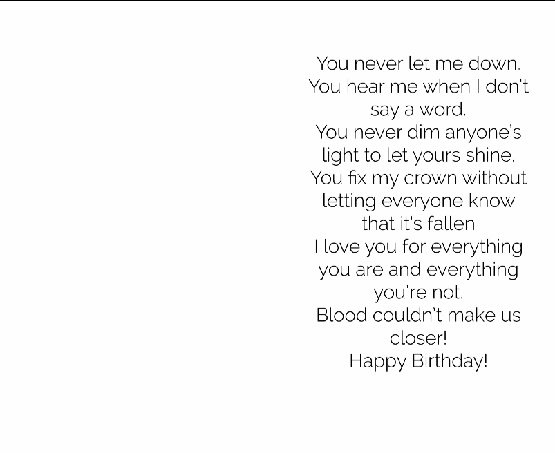 Happy Birthday "Sister-Friend"