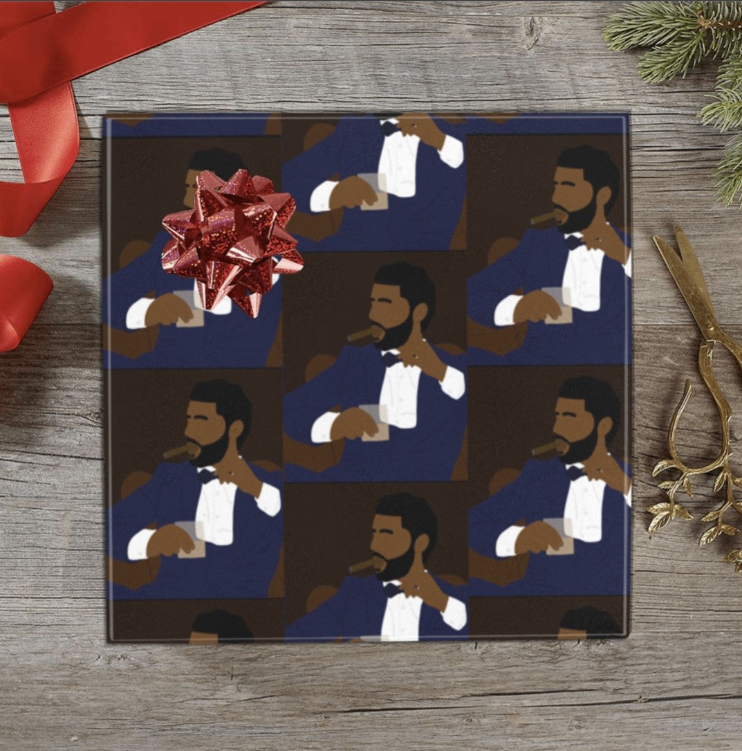Wrapping Paper Man Classy Man-Wrapping Paper