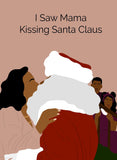 Kissing Santa (Package of 8)-Blank Inside